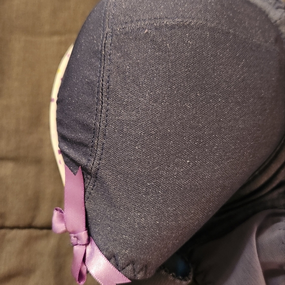 Curvy Kate Bra 38D US, triple hook, mesh back strap, pre-owned, Purple bows - Picture 3 of 13